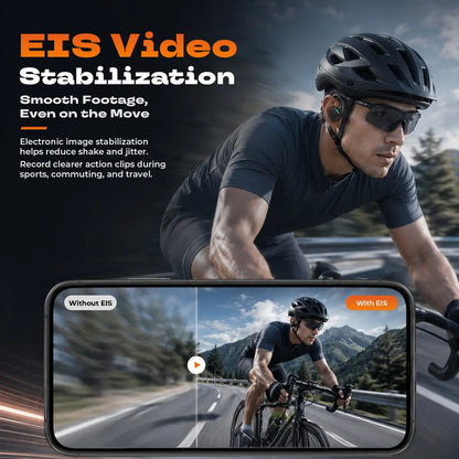 E12 Smart Bone Conduction Headset — Built-In 8MP Camera & Real-Time AI Translation