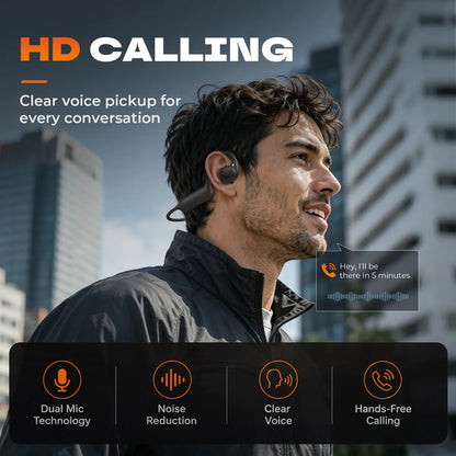 E12 Smart Bone Conduction Headset — Built-In 8MP Camera & Real-Time AI Translation