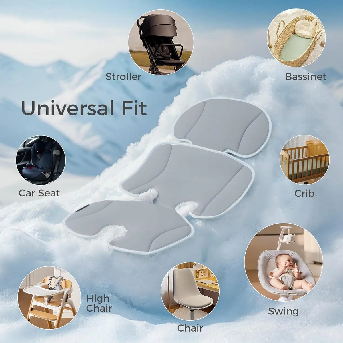 Baby Cooling Stroller Seat Pad